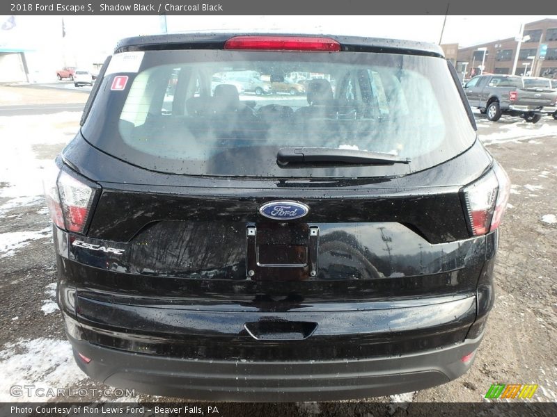 Shadow Black / Charcoal Black 2018 Ford Escape S