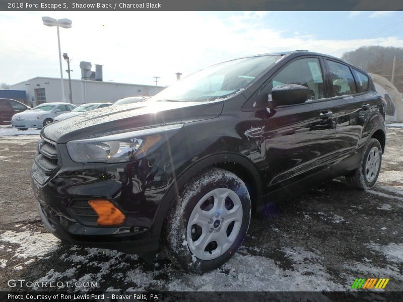 Shadow Black / Charcoal Black 2018 Ford Escape S