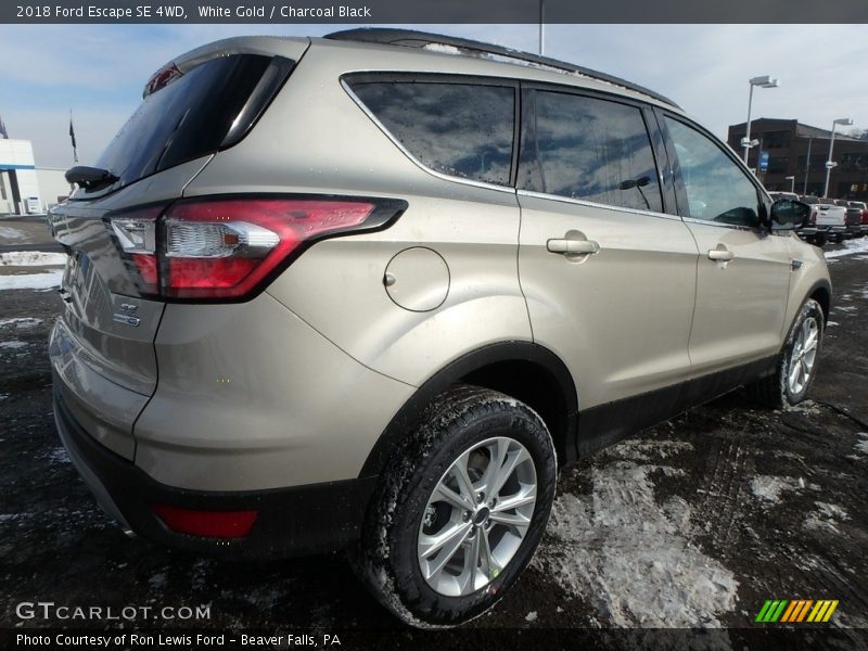 White Gold / Charcoal Black 2018 Ford Escape SE 4WD