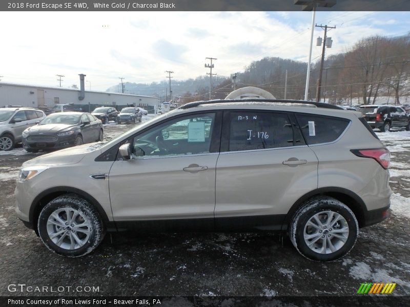 White Gold / Charcoal Black 2018 Ford Escape SE 4WD