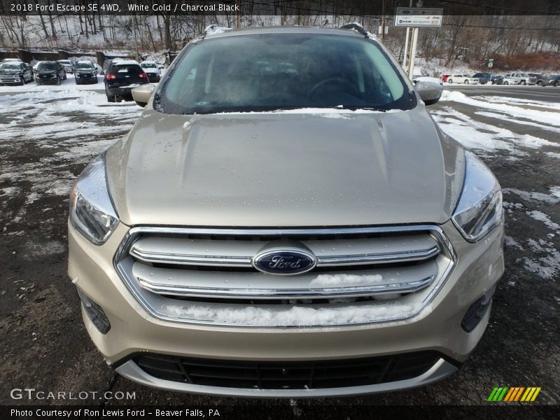 White Gold / Charcoal Black 2018 Ford Escape SE 4WD