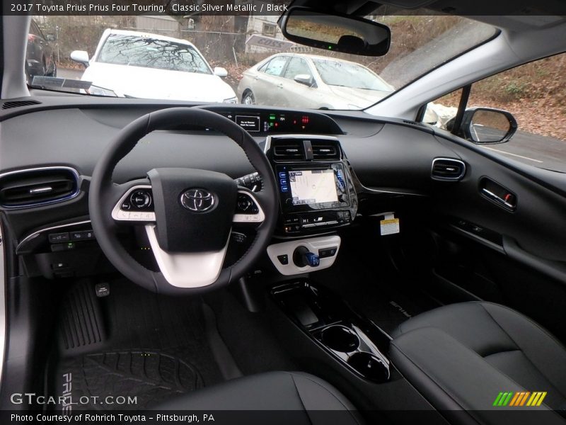 Classic Silver Metallic / Black 2017 Toyota Prius Prius Four Touring