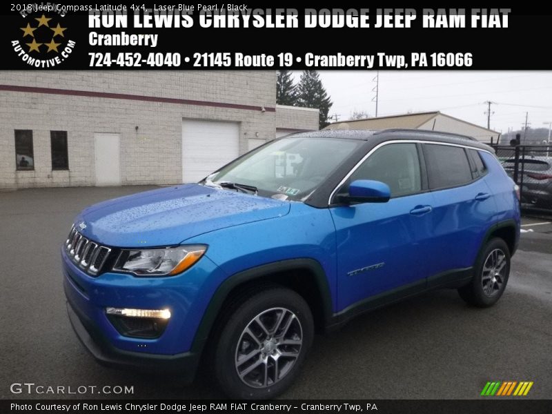 Laser Blue Pearl / Black 2018 Jeep Compass Latitude 4x4