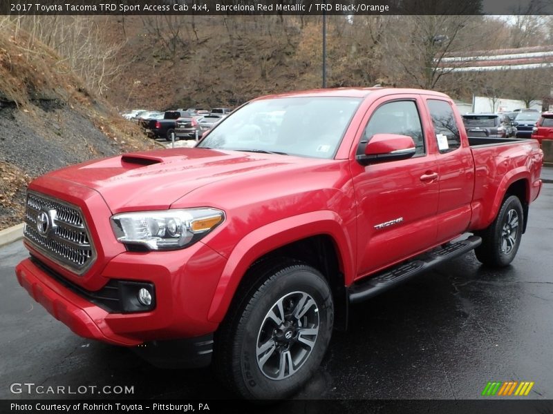 Barcelona Red Metallic / TRD Black/Orange 2017 Toyota Tacoma TRD Sport Access Cab 4x4