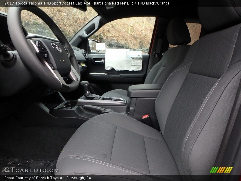 Barcelona Red Metallic / TRD Black/Orange 2017 Toyota Tacoma TRD Sport Access Cab 4x4