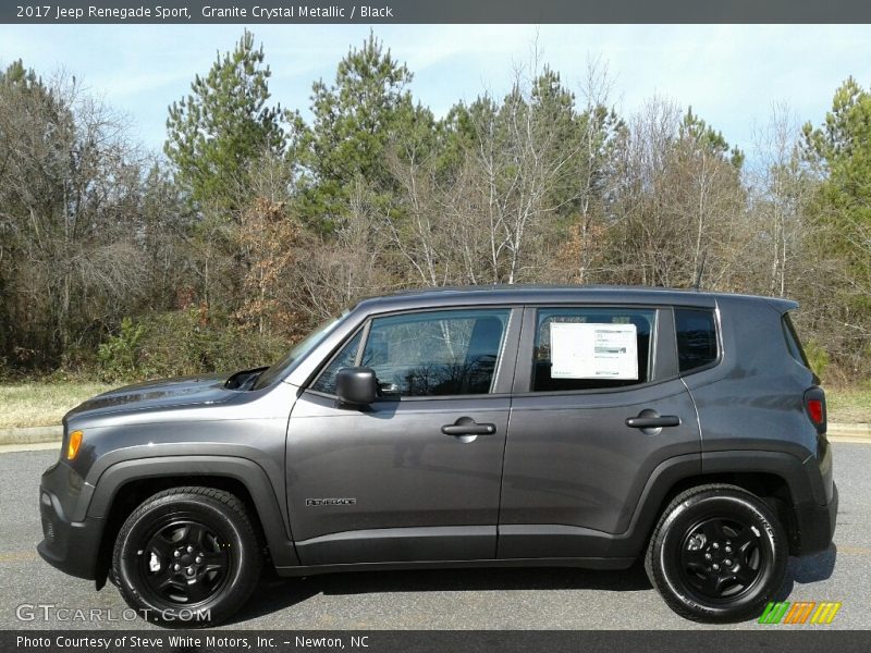 Granite Crystal Metallic / Black 2017 Jeep Renegade Sport