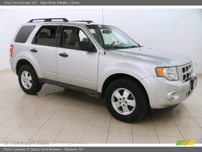 Ingot Silver Metallic / Stone 2012 Ford Escape XLT