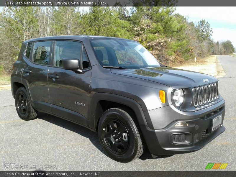 Granite Crystal Metallic / Black 2017 Jeep Renegade Sport