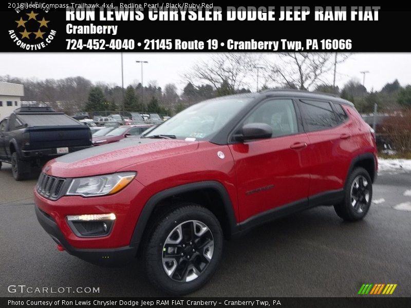 Redline Pearl / Black/Ruby Red 2018 Jeep Compass Trailhawk 4x4