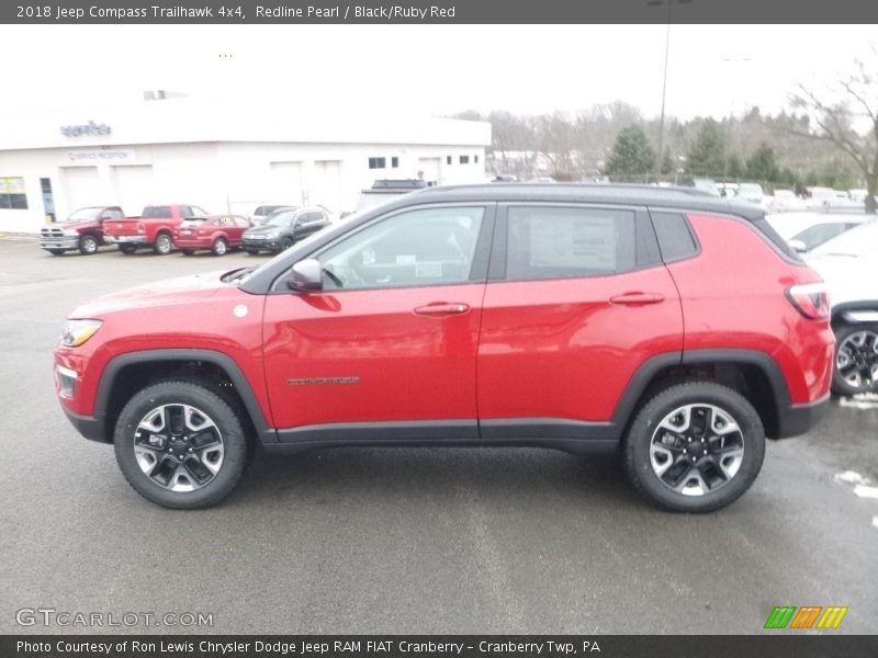 Redline Pearl / Black/Ruby Red 2018 Jeep Compass Trailhawk 4x4