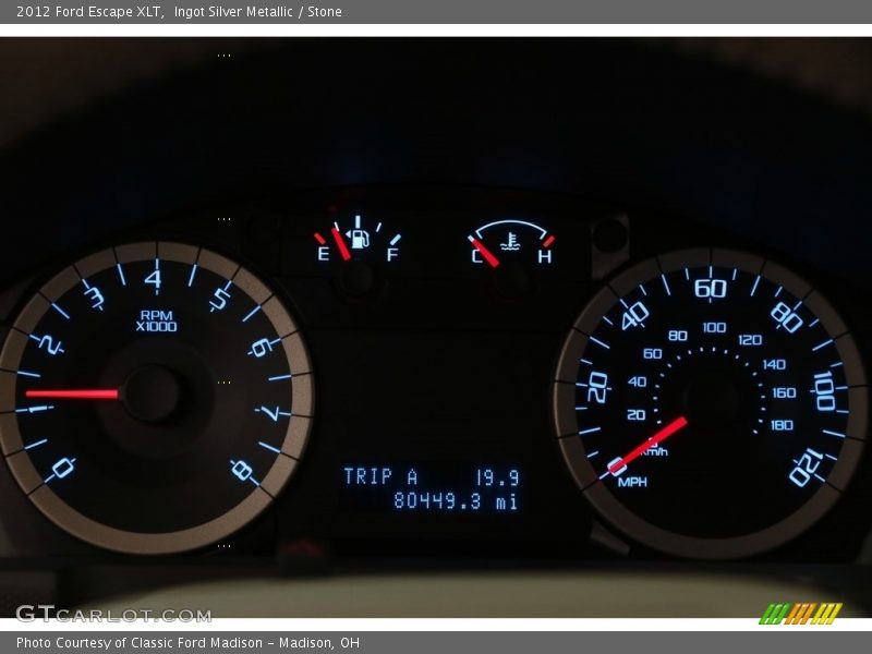 Ingot Silver Metallic / Stone 2012 Ford Escape XLT