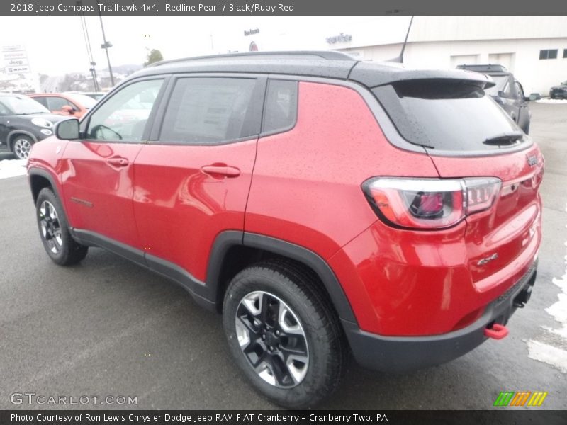 Redline Pearl / Black/Ruby Red 2018 Jeep Compass Trailhawk 4x4