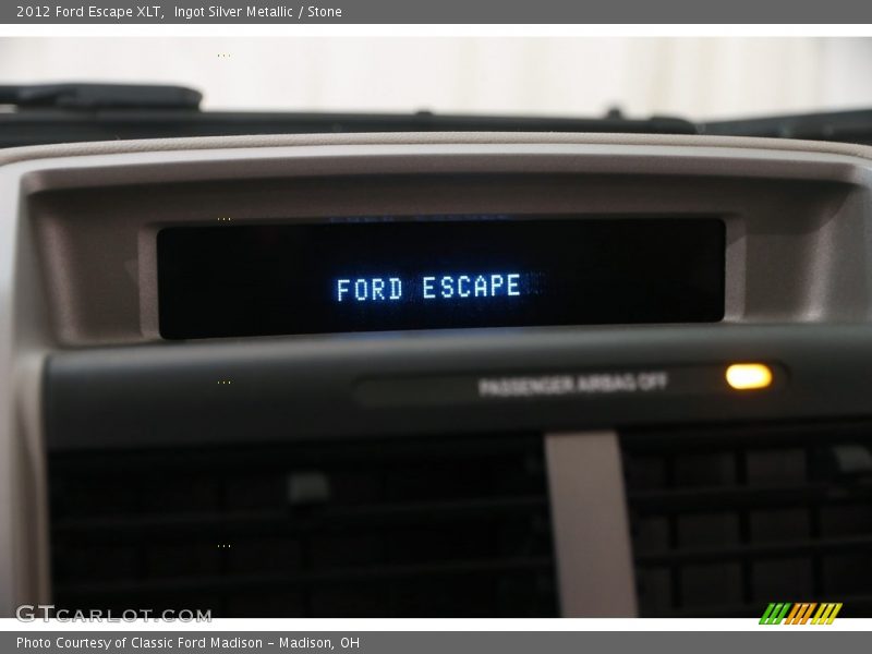 Ingot Silver Metallic / Stone 2012 Ford Escape XLT
