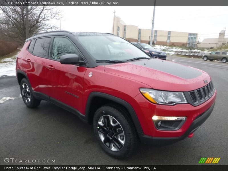 Redline Pearl / Black/Ruby Red 2018 Jeep Compass Trailhawk 4x4