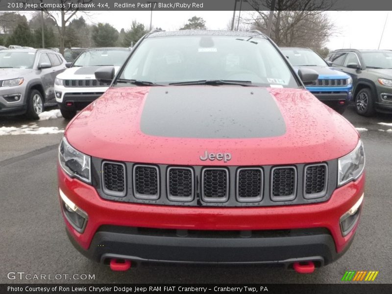 Redline Pearl / Black/Ruby Red 2018 Jeep Compass Trailhawk 4x4