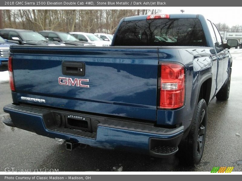 Stone Blue Metallic / Dark Ash/Jet Black 2018 GMC Sierra 1500 Elevation Double Cab 4WD