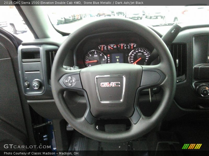 Stone Blue Metallic / Dark Ash/Jet Black 2018 GMC Sierra 1500 Elevation Double Cab 4WD