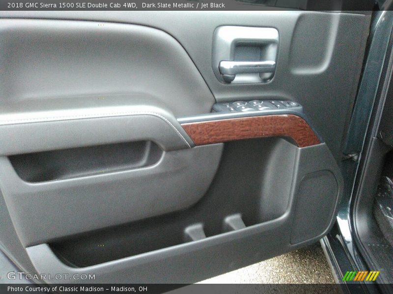 Dark Slate Metallic / Jet Black 2018 GMC Sierra 1500 SLE Double Cab 4WD