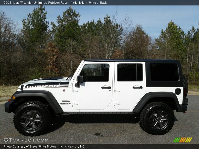 Bright White / Black 2018 Jeep Wrangler Unlimited Rubicon Recon 4x4