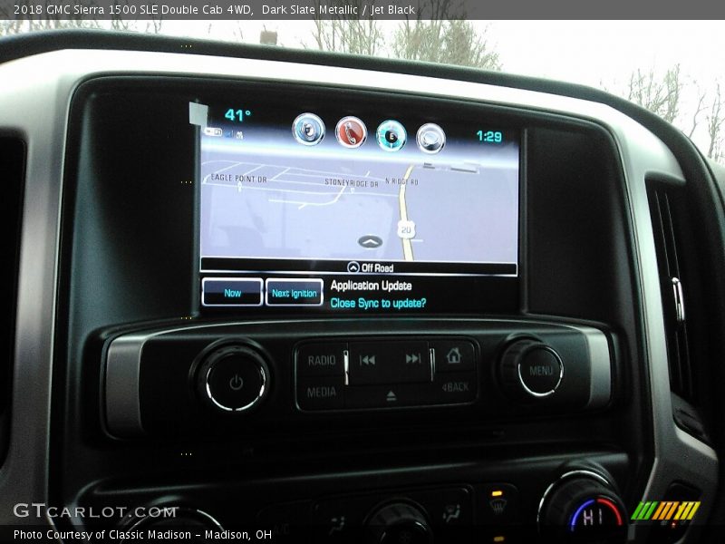 Dark Slate Metallic / Jet Black 2018 GMC Sierra 1500 SLE Double Cab 4WD