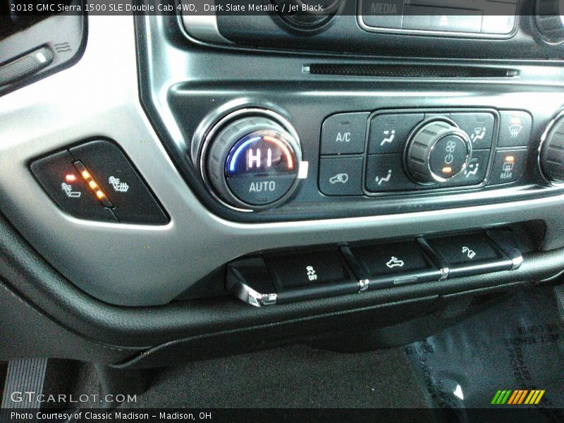 Dark Slate Metallic / Jet Black 2018 GMC Sierra 1500 SLE Double Cab 4WD