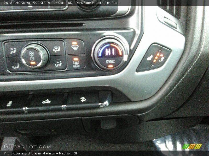 Dark Slate Metallic / Jet Black 2018 GMC Sierra 1500 SLE Double Cab 4WD