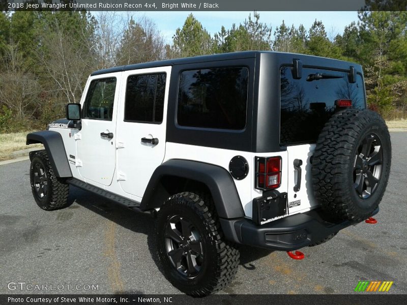 Bright White / Black 2018 Jeep Wrangler Unlimited Rubicon Recon 4x4