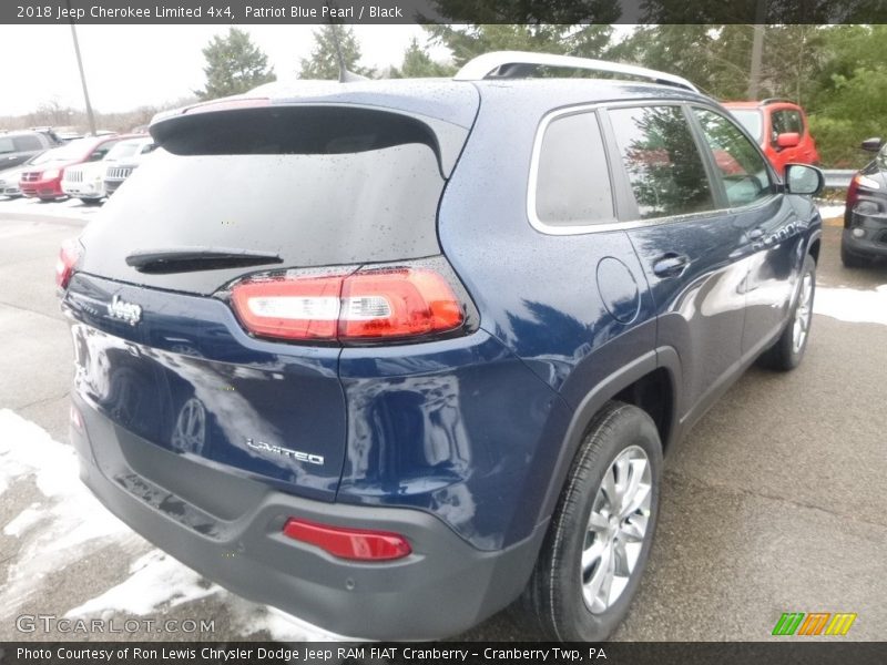 Patriot Blue Pearl / Black 2018 Jeep Cherokee Limited 4x4