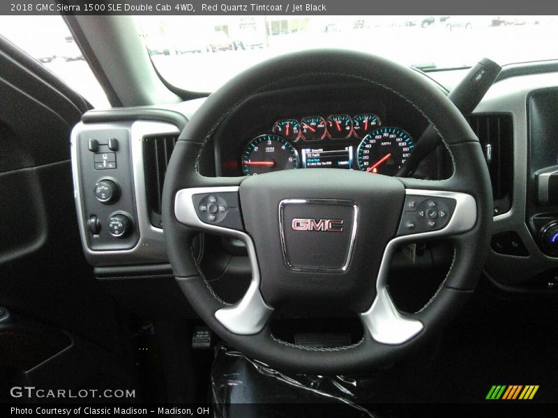 Red Quartz Tintcoat / Jet Black 2018 GMC Sierra 1500 SLE Double Cab 4WD
