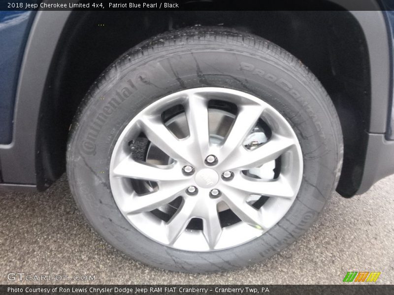 Patriot Blue Pearl / Black 2018 Jeep Cherokee Limited 4x4