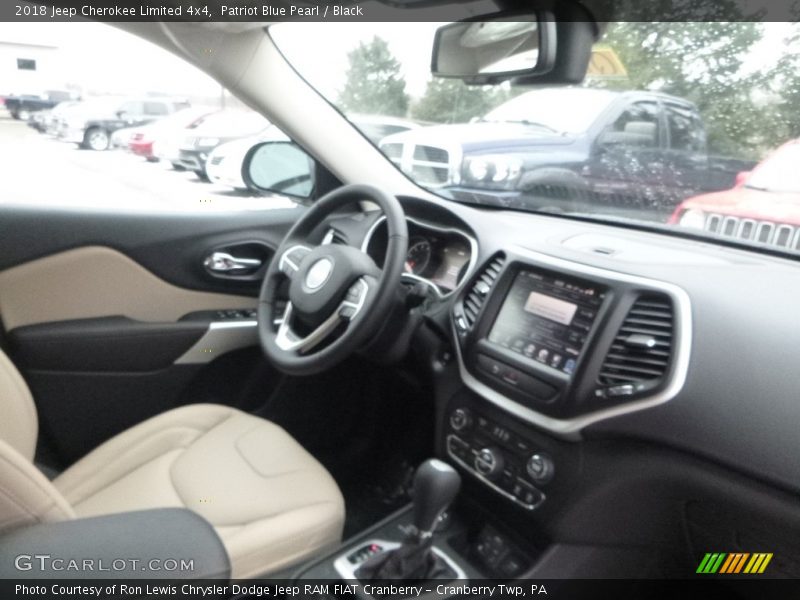 Patriot Blue Pearl / Black 2018 Jeep Cherokee Limited 4x4
