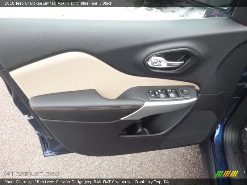 Patriot Blue Pearl / Black 2018 Jeep Cherokee Limited 4x4