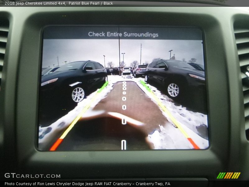 Patriot Blue Pearl / Black 2018 Jeep Cherokee Limited 4x4
