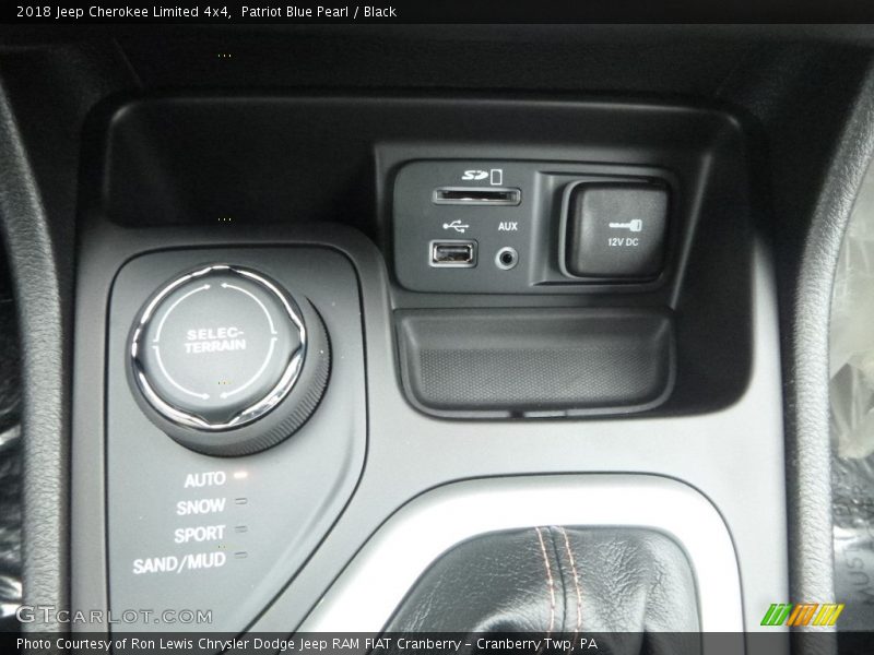 Patriot Blue Pearl / Black 2018 Jeep Cherokee Limited 4x4