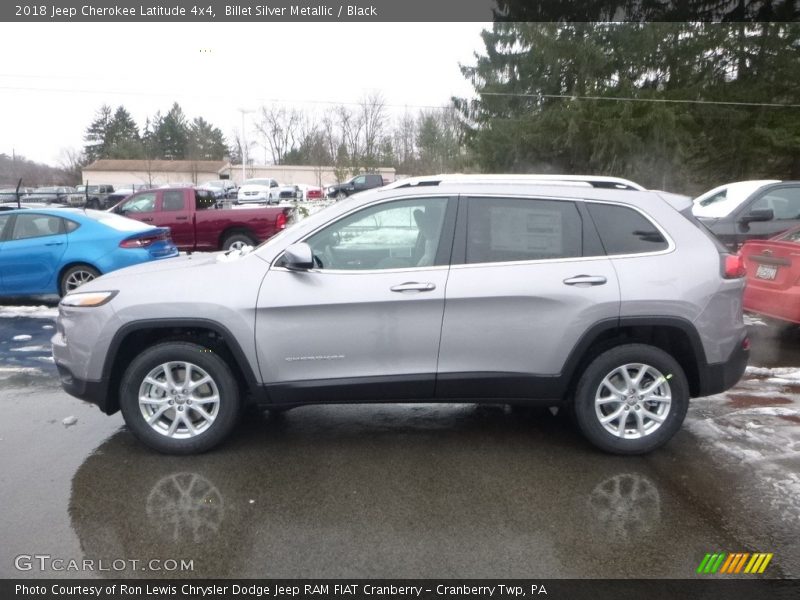 Billet Silver Metallic / Black 2018 Jeep Cherokee Latitude 4x4