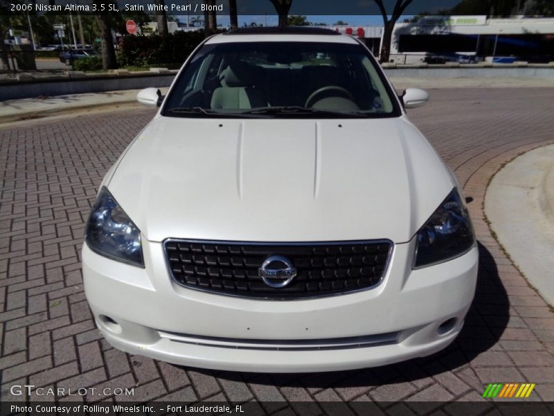 Satin White Pearl / Blond 2006 Nissan Altima 3.5 SL