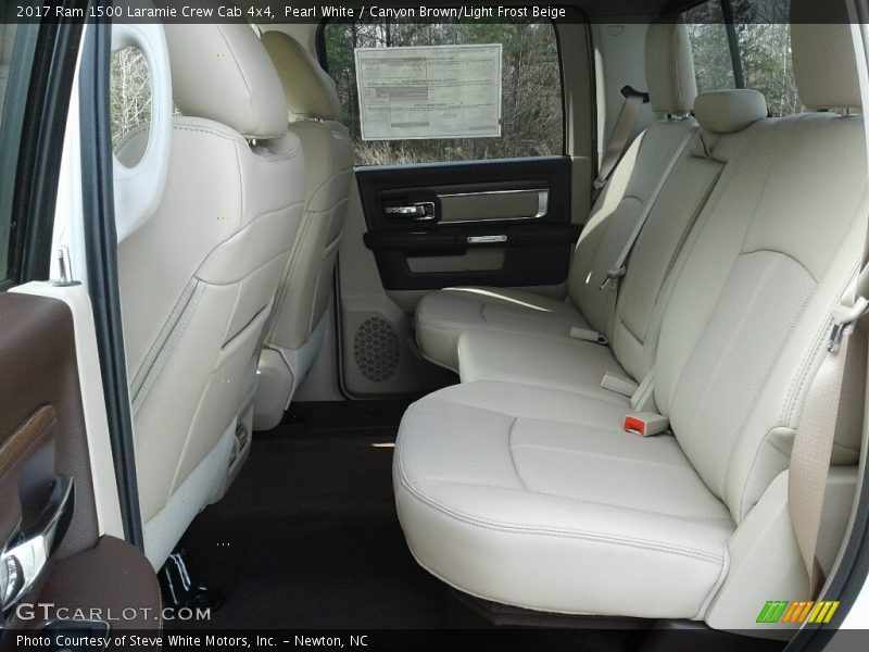 Rear Seat of 2017 1500 Laramie Crew Cab 4x4