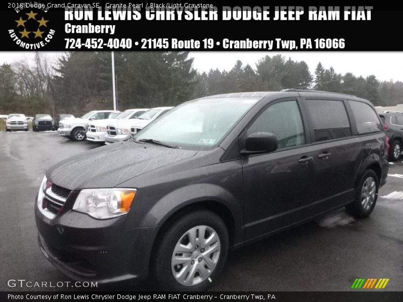 Granite Pearl / Black/Light Graystone 2018 Dodge Grand Caravan SE