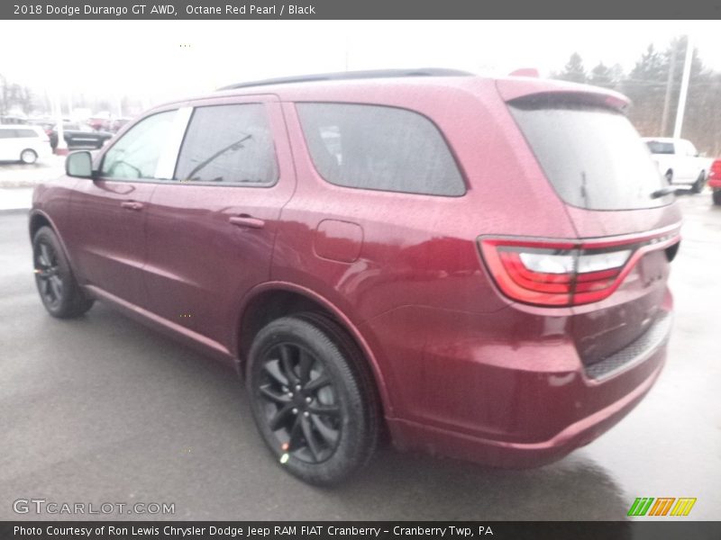 Octane Red Pearl / Black 2018 Dodge Durango GT AWD