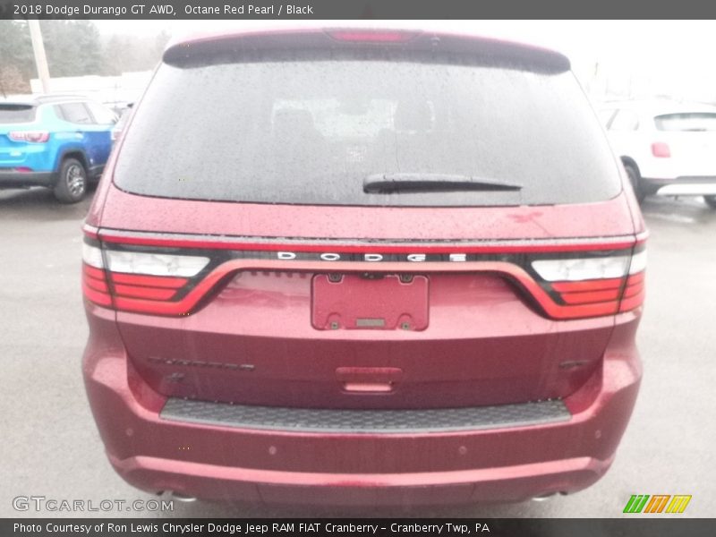Octane Red Pearl / Black 2018 Dodge Durango GT AWD