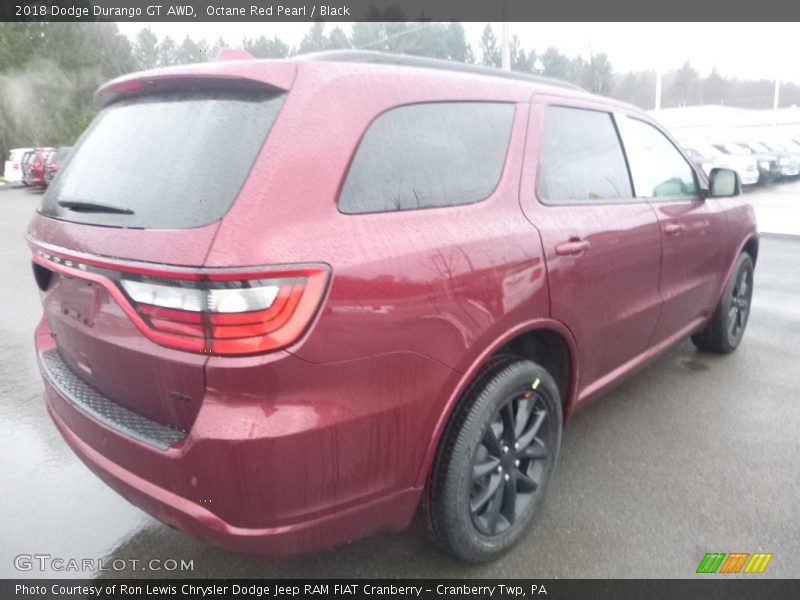 Octane Red Pearl / Black 2018 Dodge Durango GT AWD