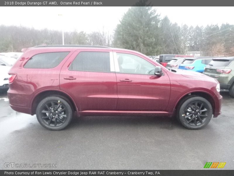 Octane Red Pearl / Black 2018 Dodge Durango GT AWD