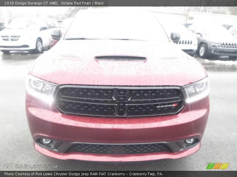 Octane Red Pearl / Black 2018 Dodge Durango GT AWD