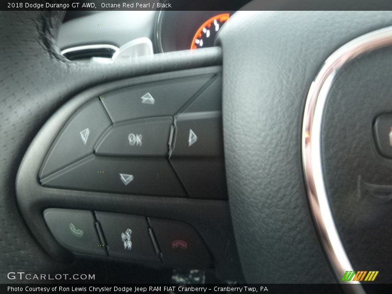 Octane Red Pearl / Black 2018 Dodge Durango GT AWD