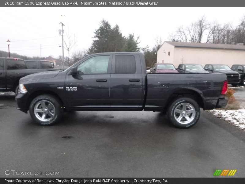 Maximum Steel Metallic / Black/Diesel Gray 2018 Ram 1500 Express Quad Cab 4x4