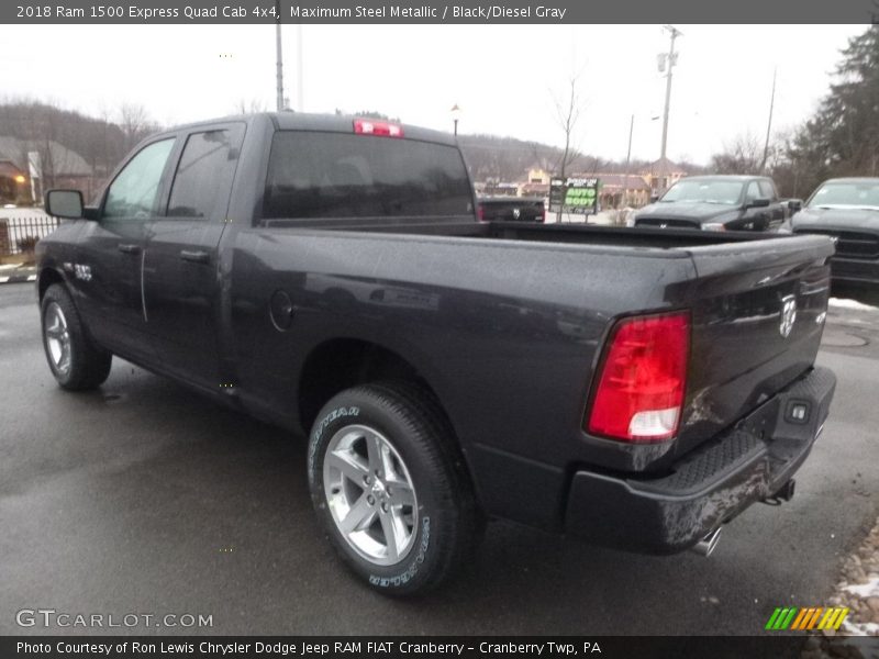 Maximum Steel Metallic / Black/Diesel Gray 2018 Ram 1500 Express Quad Cab 4x4