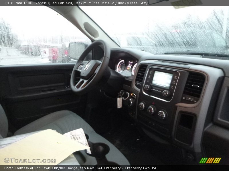 Maximum Steel Metallic / Black/Diesel Gray 2018 Ram 1500 Express Quad Cab 4x4