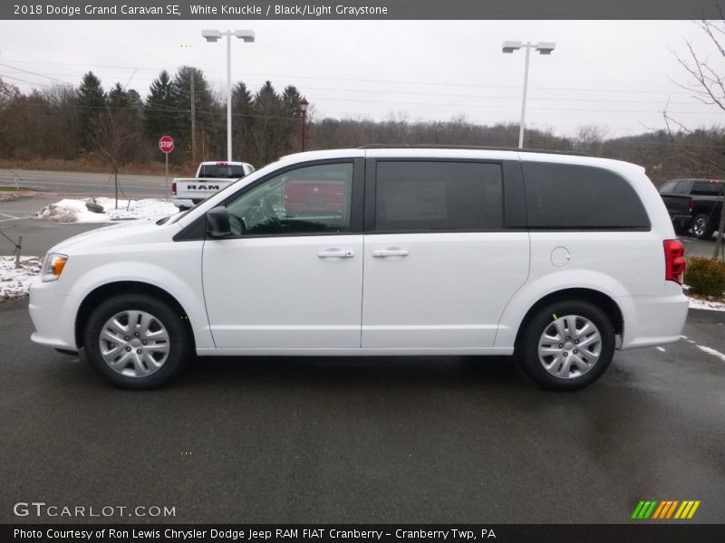 White Knuckle / Black/Light Graystone 2018 Dodge Grand Caravan SE