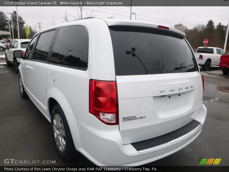 White Knuckle / Black/Light Graystone 2018 Dodge Grand Caravan SE