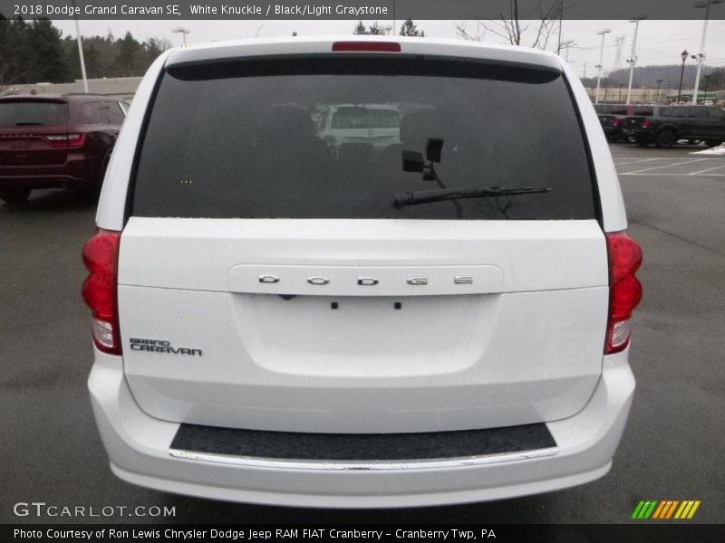 White Knuckle / Black/Light Graystone 2018 Dodge Grand Caravan SE